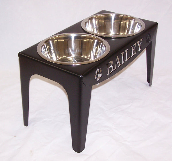 Personalized dog bowl stand online