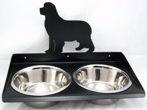 Dog Feeder Wall Mount for Newfoundland Image 1