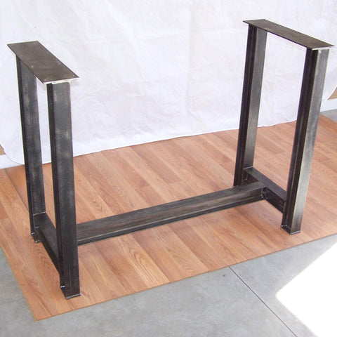 Industrial Steel I Beam Bar Base Kitchen Island Heavy Metal Iron Table Desk Legs Image 1
