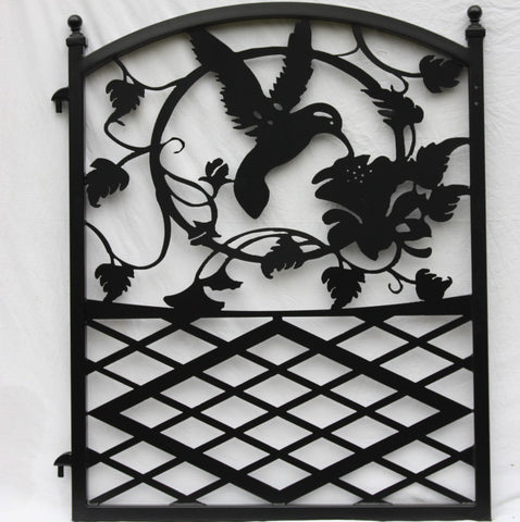 Custom Hummingbird Gate in Black for Dave