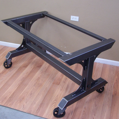 Custom Rolling Table Base in Black