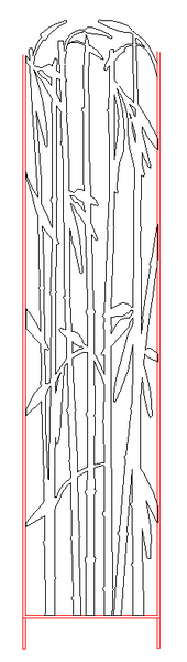 Custom Steel Bamboo Art