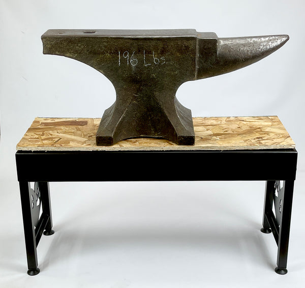 dog feeder from Modern Ironworks holding 196 lbs