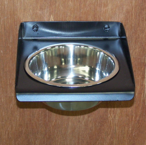 Dog feeder single bowl 1 quart wall mount Image 1